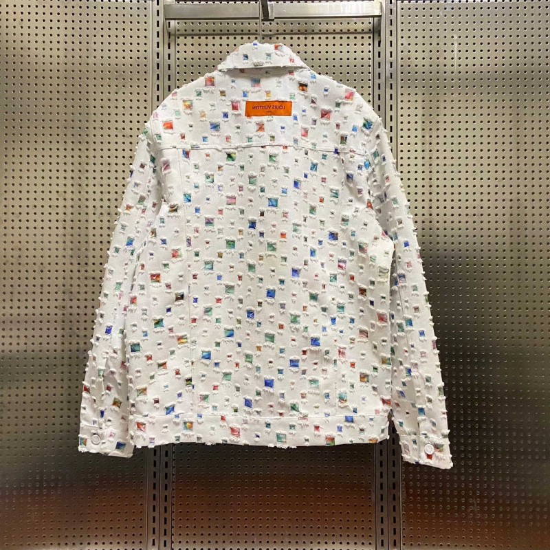 L0*is V*t0n Spring New Destroyed Denim Jacket