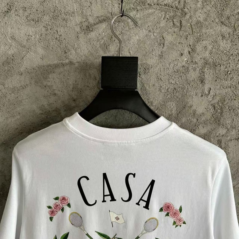 CASABLANCA SpringSummer Orange Graphic Print T-Shirt