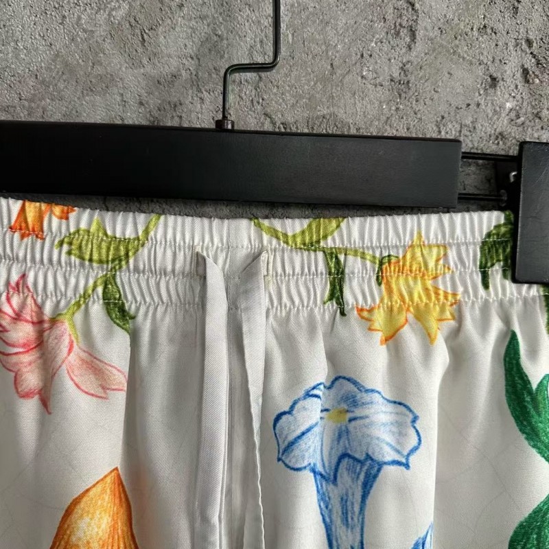 CASABLANCA SpringSummer Floral Silk Shorts