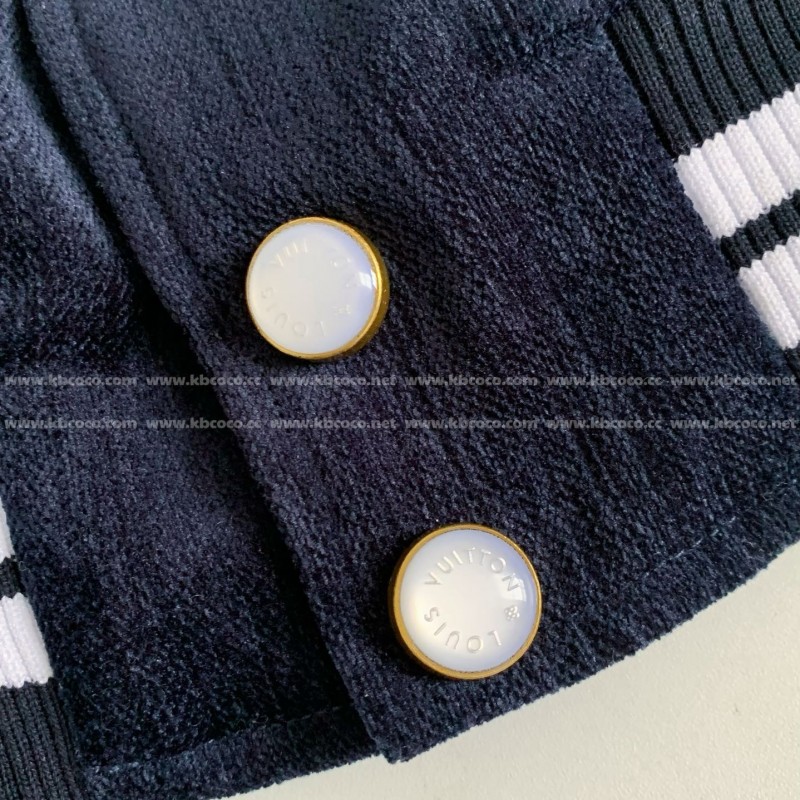 L0*is V*t0n Embroidered printed beaded cotton coat