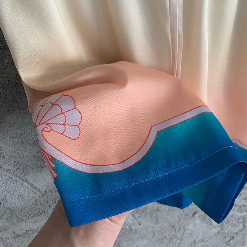 CASABLANCA Fantasy pattern silk shorts