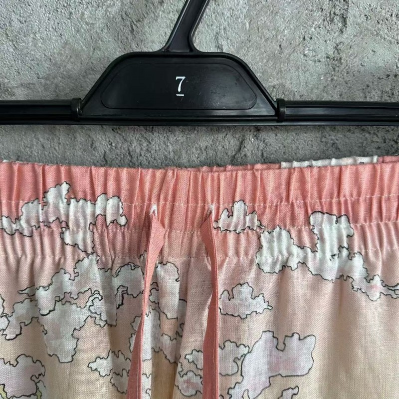 CASABLANCA Thinker linen shorts