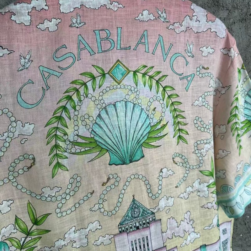 CASABLANCA Thinker linen T-shirt