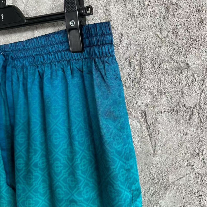 CASABLANCA Stadium pattern silk shorts