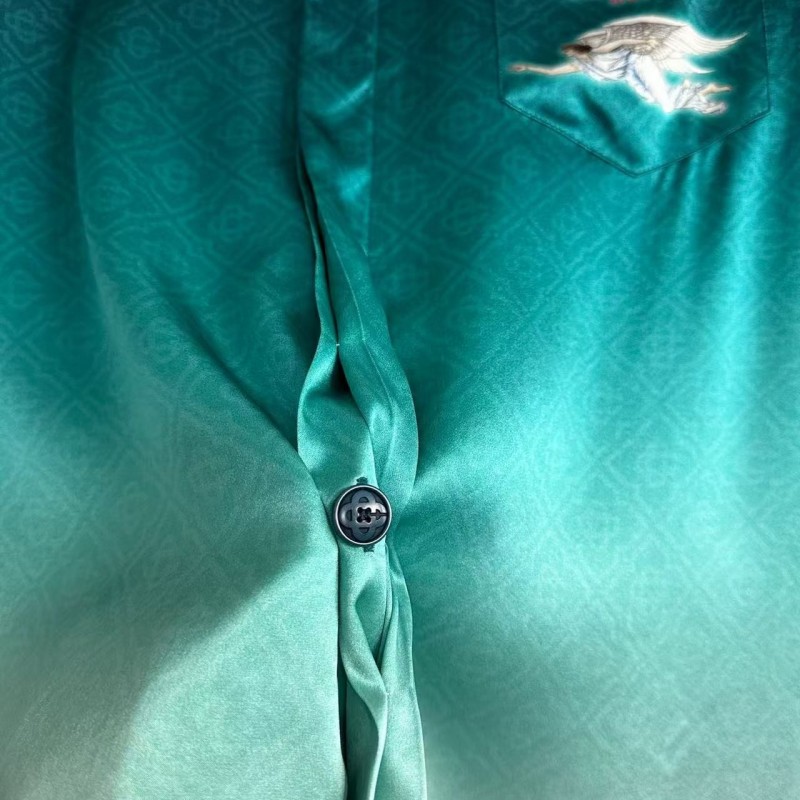 CASABLANCA Stadium graphic silk T-shirt