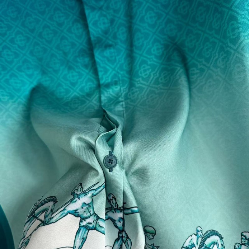 CASABLANCA Stadium pattern silk shirt