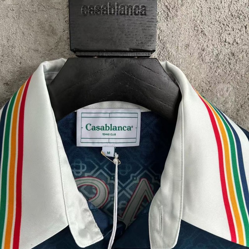 CASABLANCA Stadium pattern silk shirt