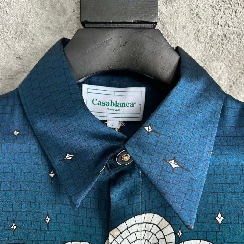CASABLANCA Torch pattern silk shirt
