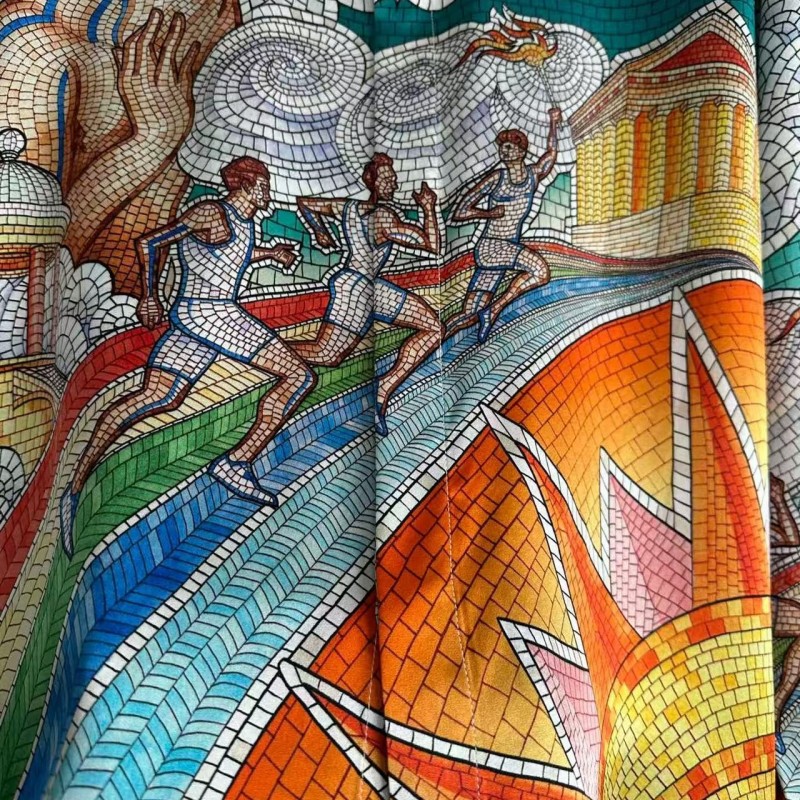 CASABLANCA Torch pattern silk shirt