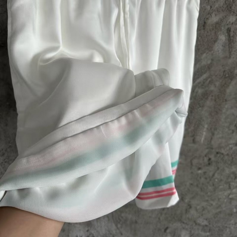 CASABLANCA Early Spring Fountain Pattern Silk Shorts