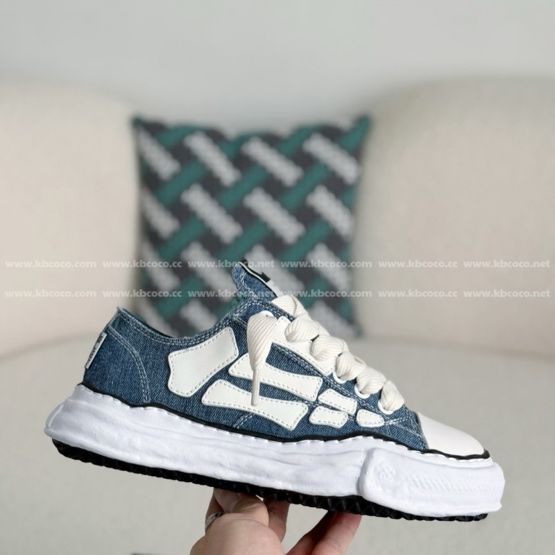 Ma*s*n mihara yasuhiro x  amiri skel- top low canvas shoes