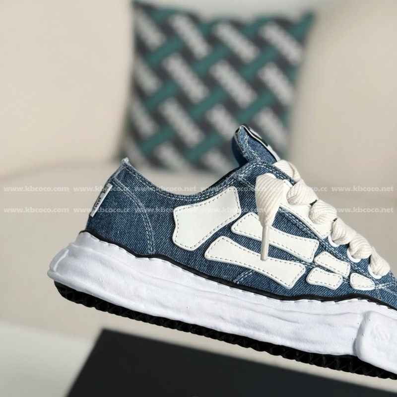 Ma*s*n mihara yasuhiro x  amiri skel- top low canvas shoes