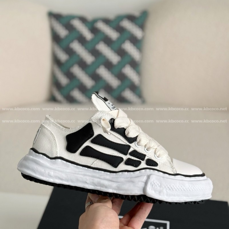 Ma*s*n mihara yasuhiro x  amiri skel- top low canvas shoes