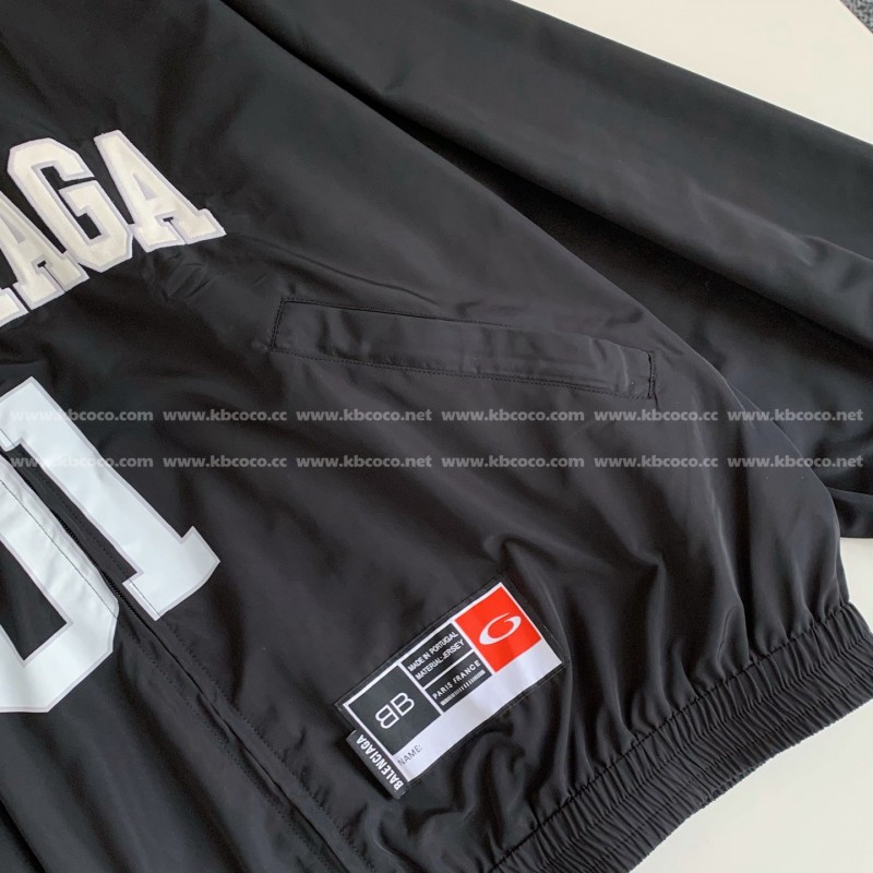 Ba*len*cia*ga ss25 Basketball Series Letter Print Jacket