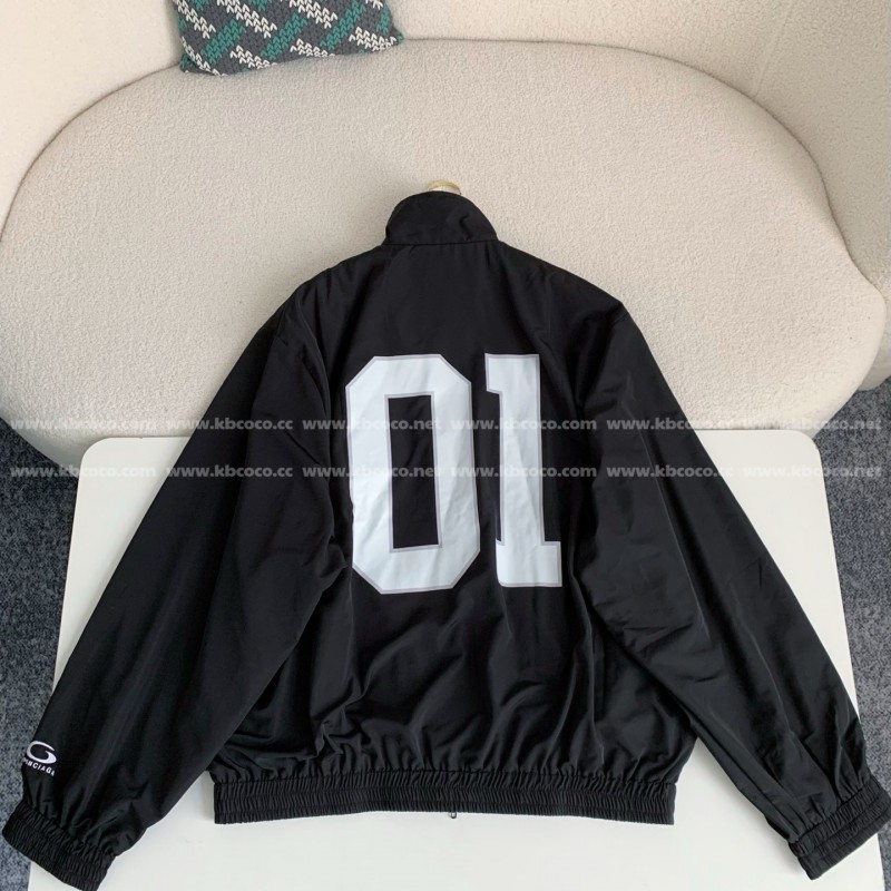 Ba*len*cia*ga ss25 Basketball Series Letter Print Jacket