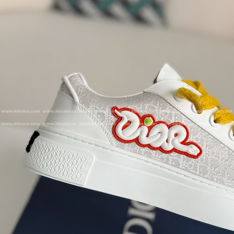 D*0r B33 Leather Sneakers