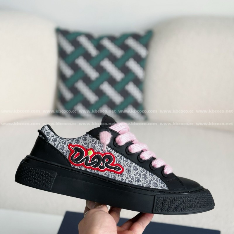 D*0r B33 Leather Sneakers