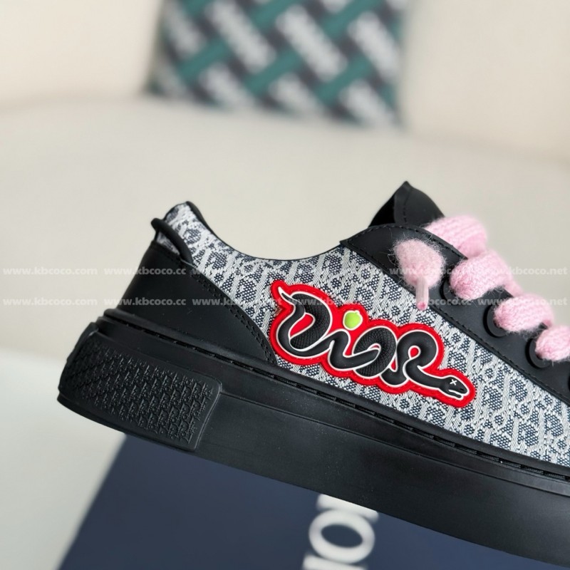 D*0r B33 Leather Sneakers