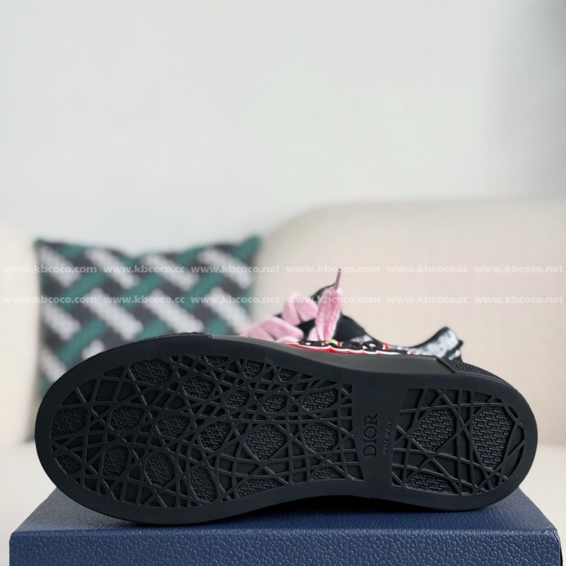 D*0r B33 Leather Sneakers