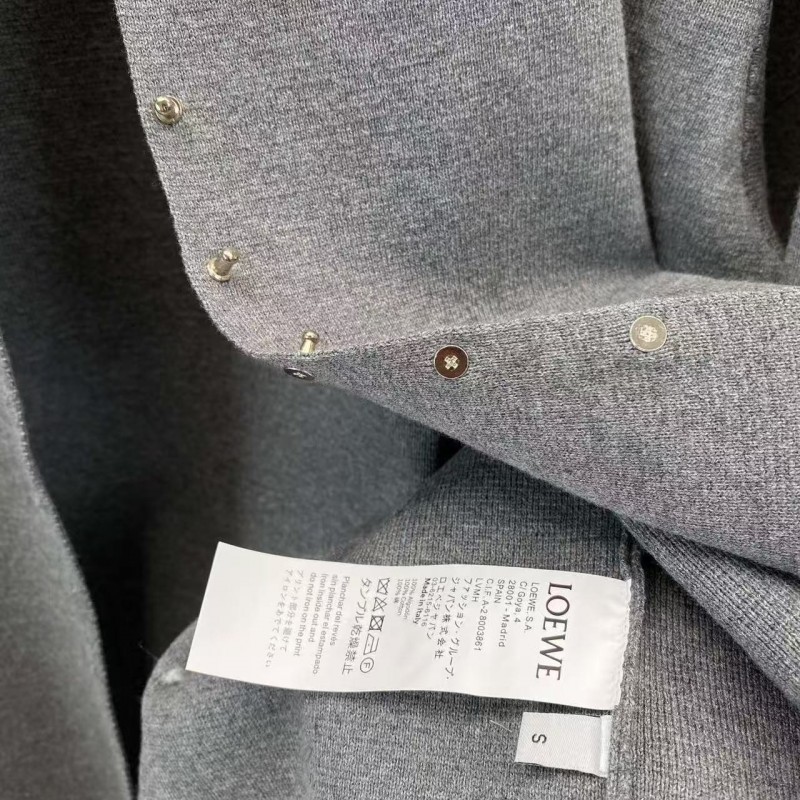 L0ew* Rivet Cardigan Sweater