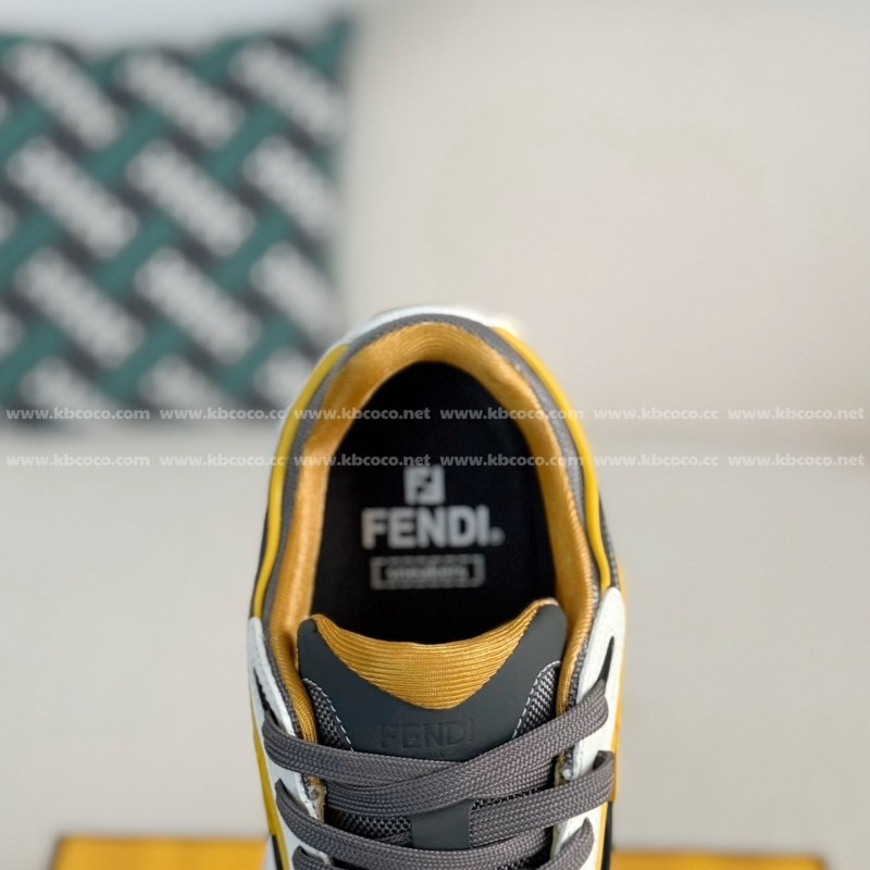 F**di Leather Casual Low-Top Shoes