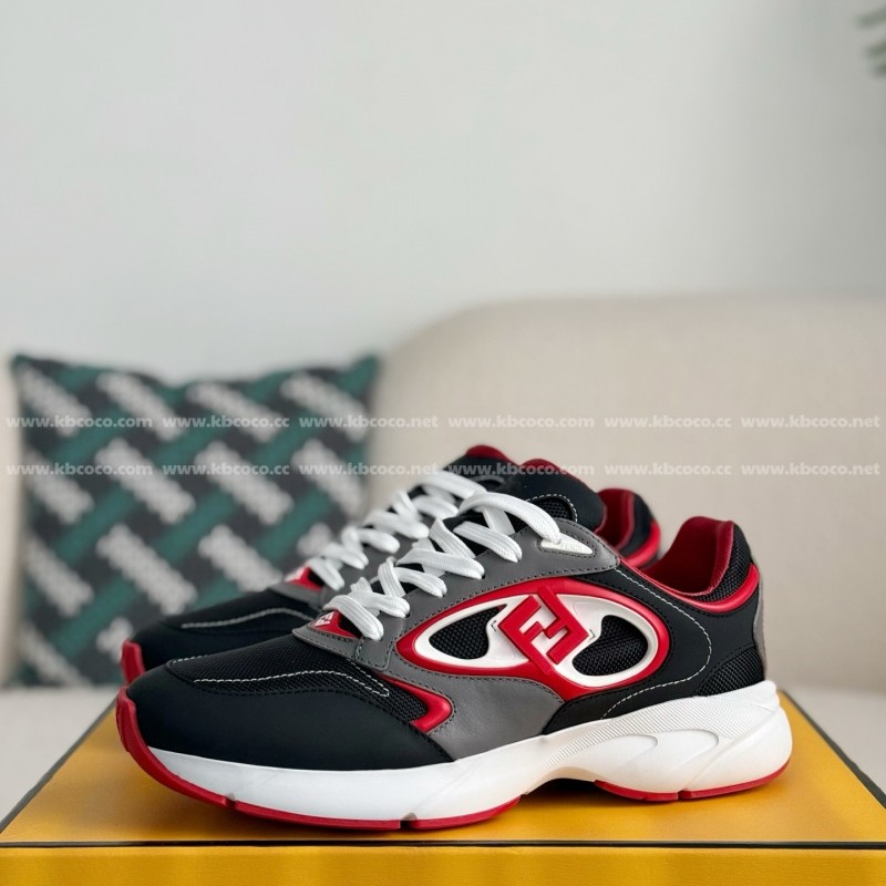 F**di Leather Casual Low-Top Shoes