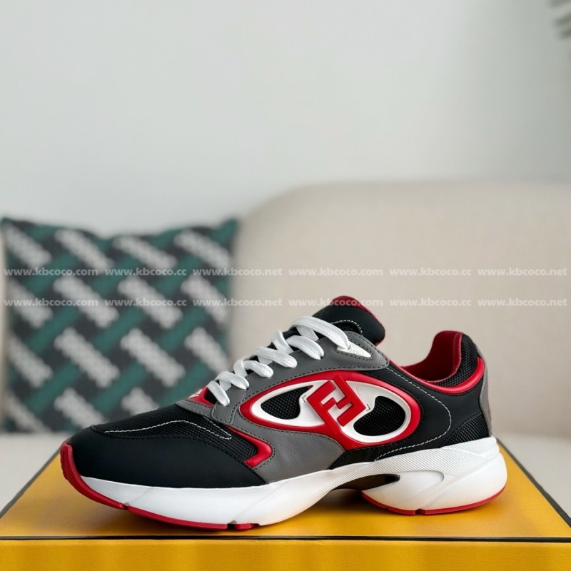 F**di Leather Casual Low-Top Shoes