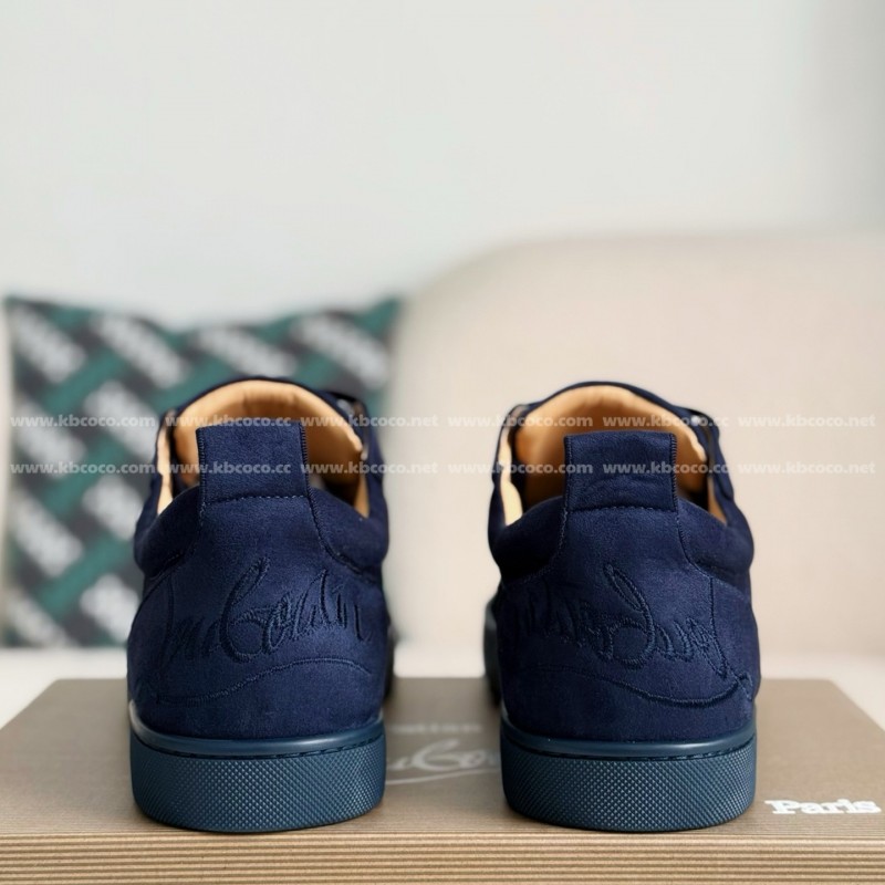 Ch**an Louboutin Faux Suede Sneakers