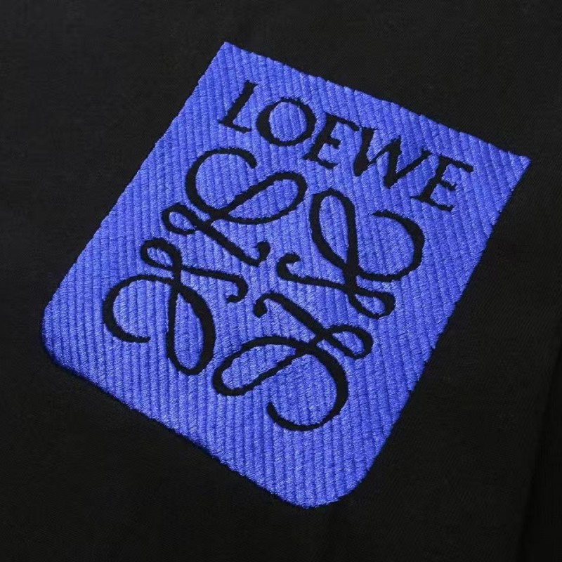 L0ew* blue logo on chest short sleeves