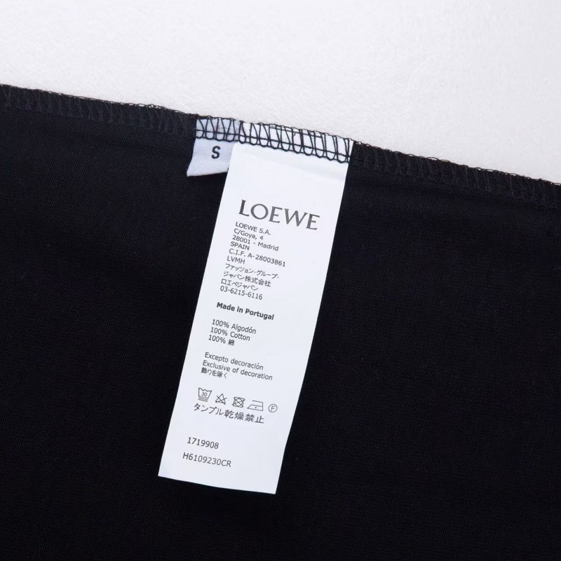 L0ew* blue logo on chest short sleeves