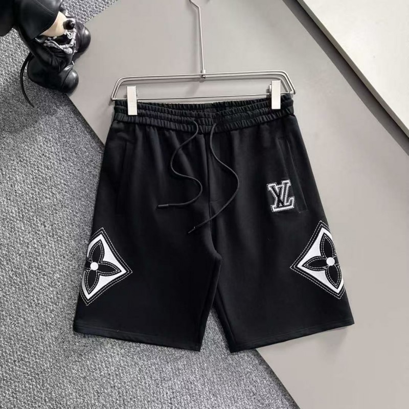 LV spring and summer new elastic casual washed loose shorts