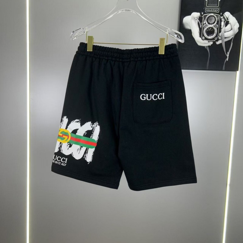 G*u*i side print classic logo shorts