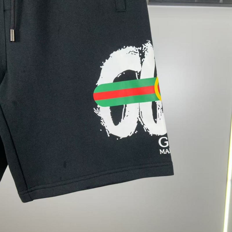 G*u*i side print classic logo shorts