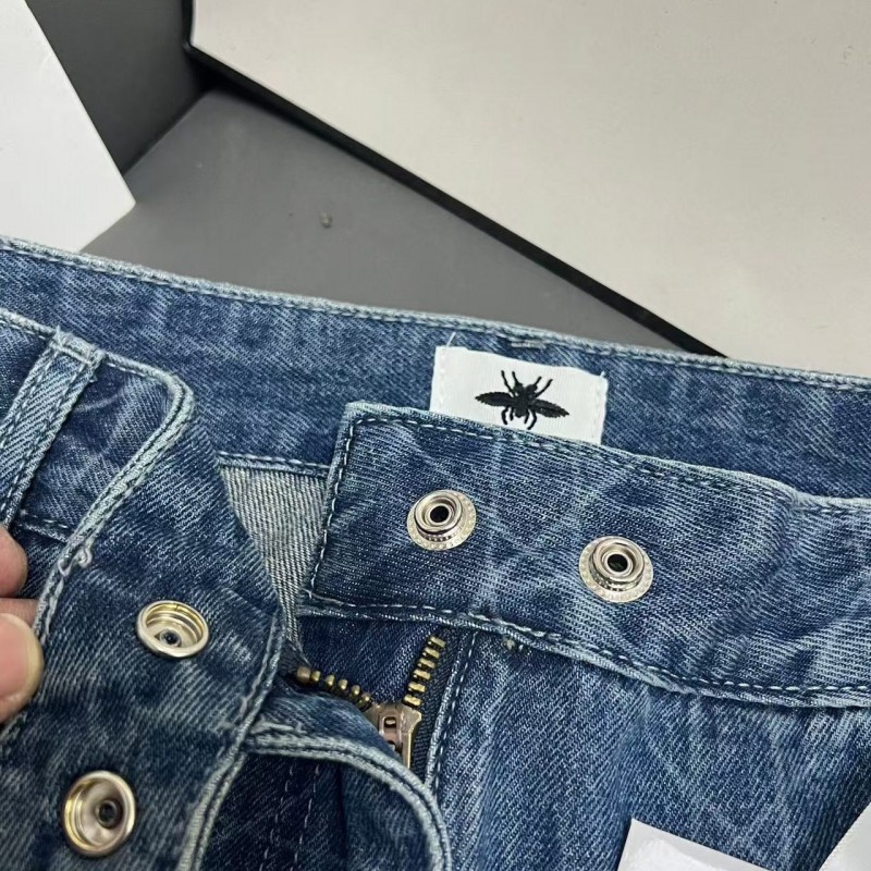 D*0r diamond laser embroidered jeans