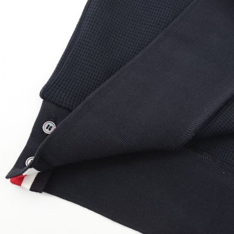 Thom Browne waffle crewneck sweatshirt