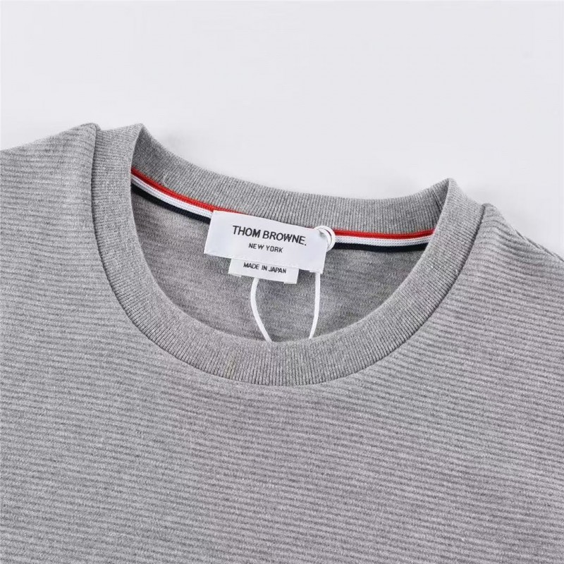 Thom Browne ripple crewneck sweatshirt