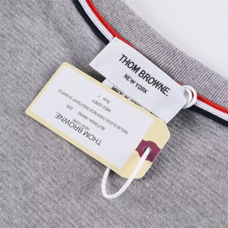 Thom Browne ripple crewneck sweatshirt