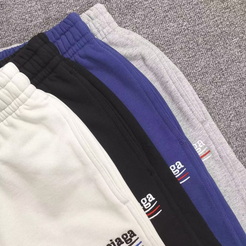 Ba*len*cia*ga Embroidered Cotton Shorts