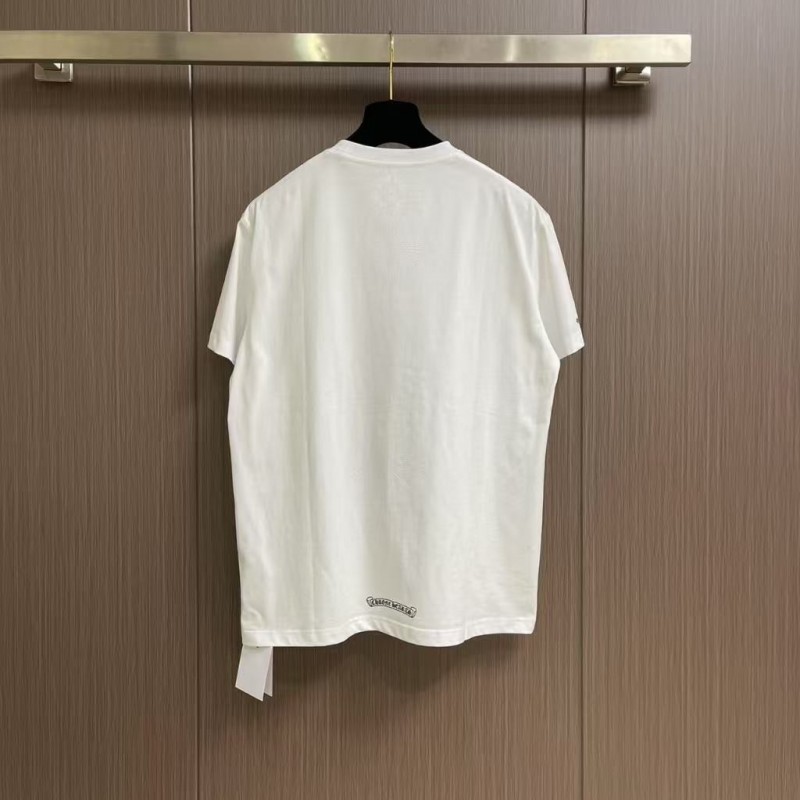 Ch**me He**ts 2025 early spring new style pocket horseshoe print short sleeves