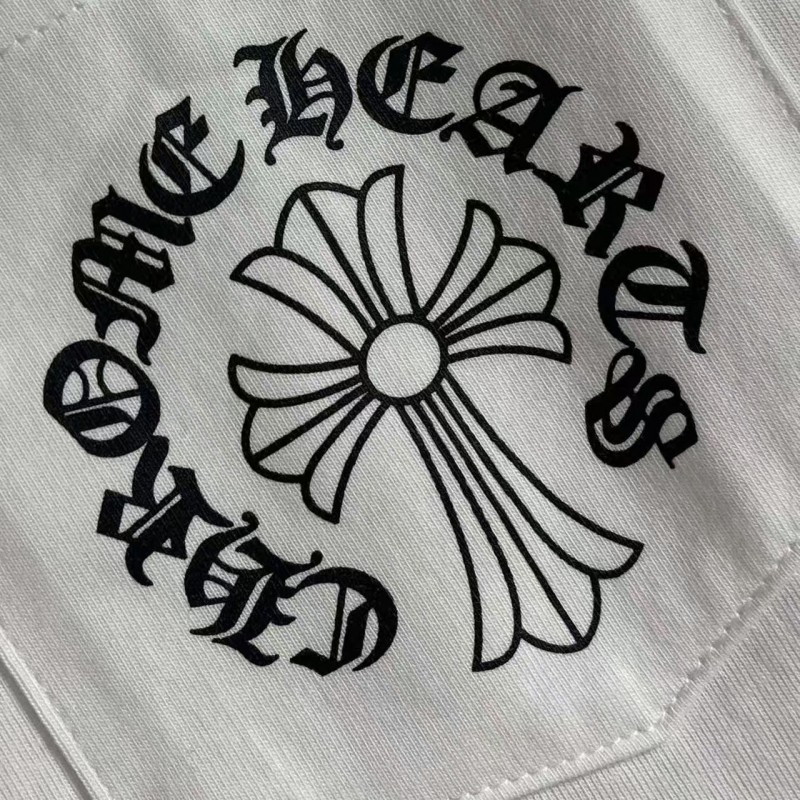 Ch**me He**ts 2025 early spring new style pocket horseshoe print short sleeves