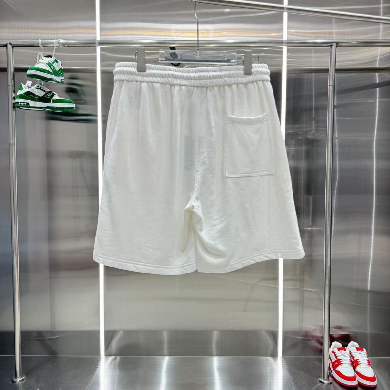 Pra*a logo printed washed shorts