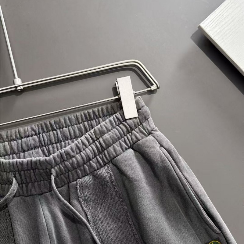 Stone Island 2025 Spring and Summer New Elastic Band Casual Washed Loose Shorts