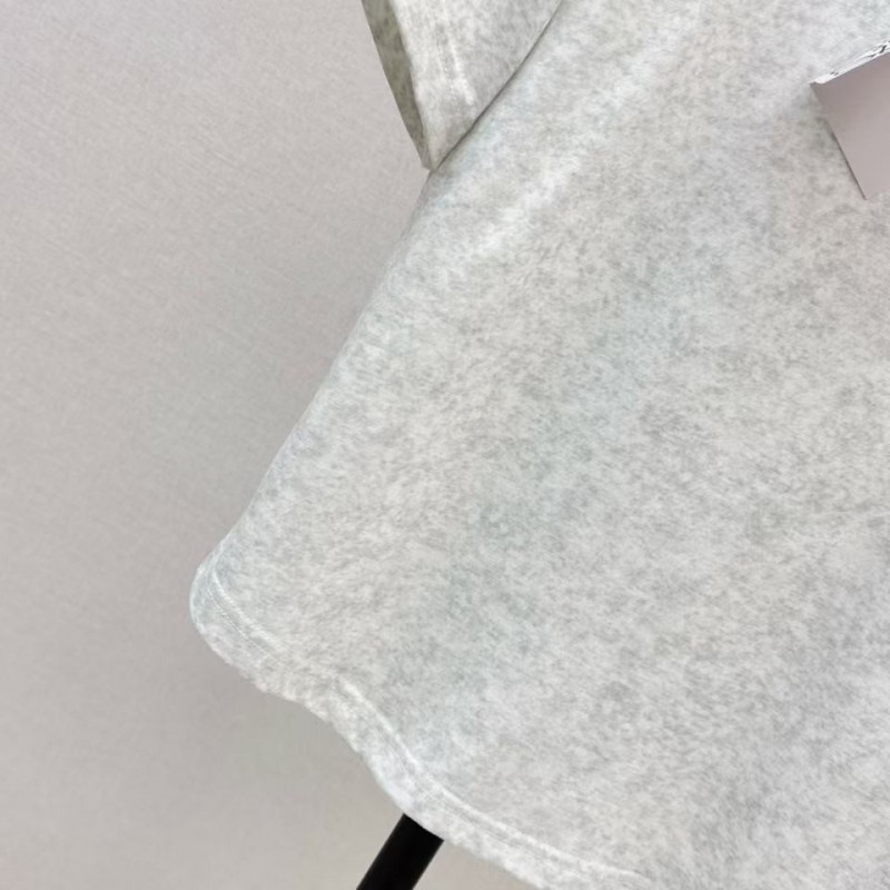 L0ew* SpringSummer new embroidered logo short-sleeved T-shirt