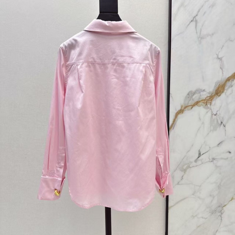 L0ew* SpringSummer new pleated knot shirt