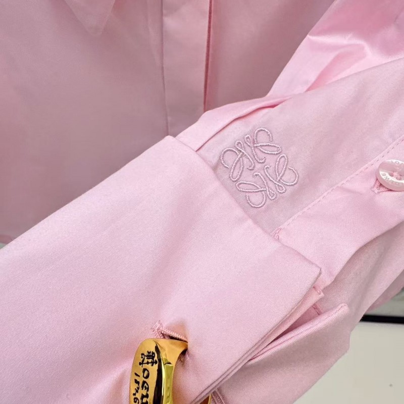 L0ew* SpringSummer new pleated knot shirt