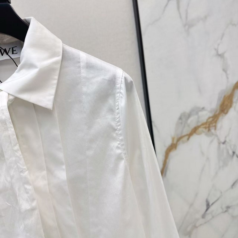L0ew* SpringSummer new pleated knot shirt