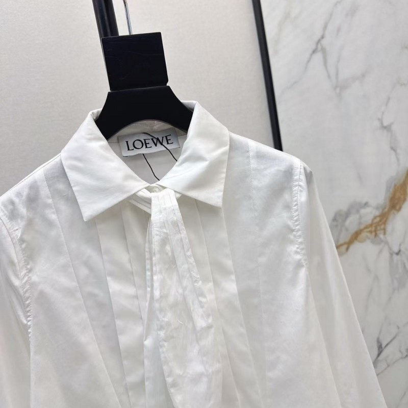 L0ew* SpringSummer new pleated knot shirt