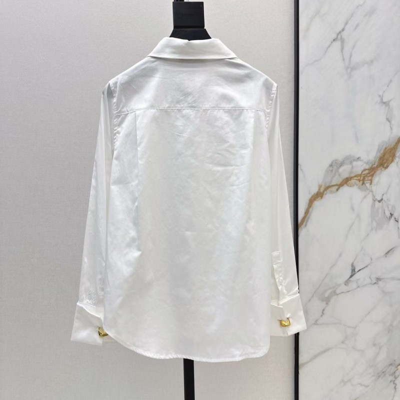 L0ew* SpringSummer new pleated knot shirt