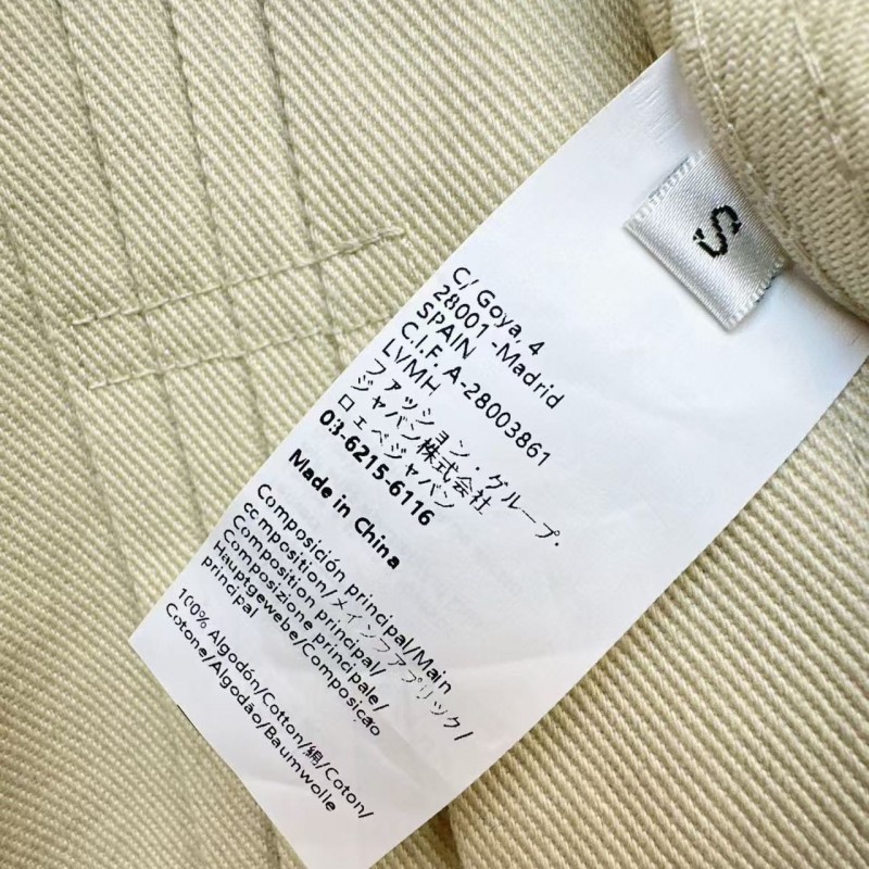 L0ew* Spring and Summer New Color-blocking Series Lapel Mid-length Casual Jacket