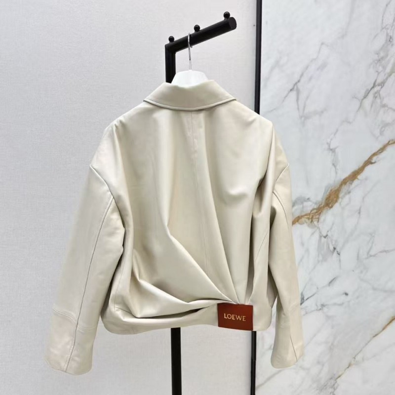 L0ew* Spring and Summer latest retro modern fashion design imported sheepskin pleated women